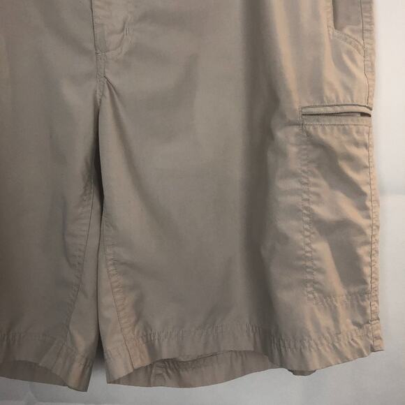 Columbia Mens Shorts Size 38 Beige Khaki Summer Casual Travel Beachy Breathable - Picture 6 of 11